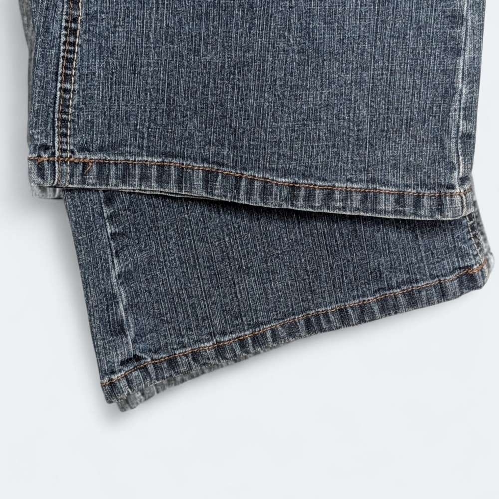 Truce Denim Flare Jeans Women’s Mid-Rise Medium Wash Stretch Bootcut Y2K Size 10 - Picture 10 of 12